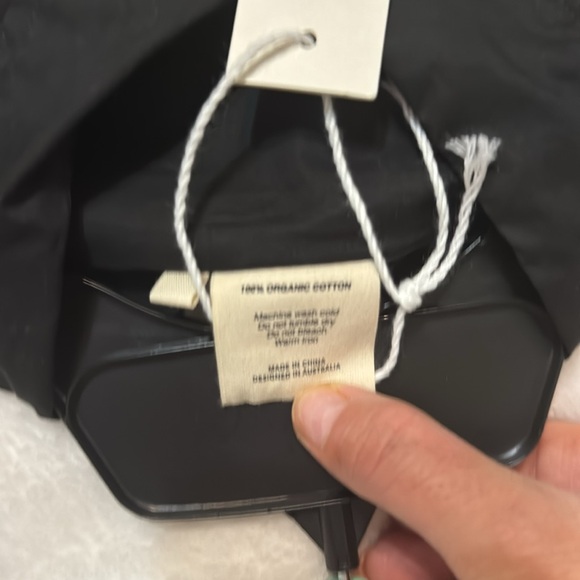 DEIJI STUDIOS Tie Up Shirt in Black Size M NWT - Picture 8 of 9